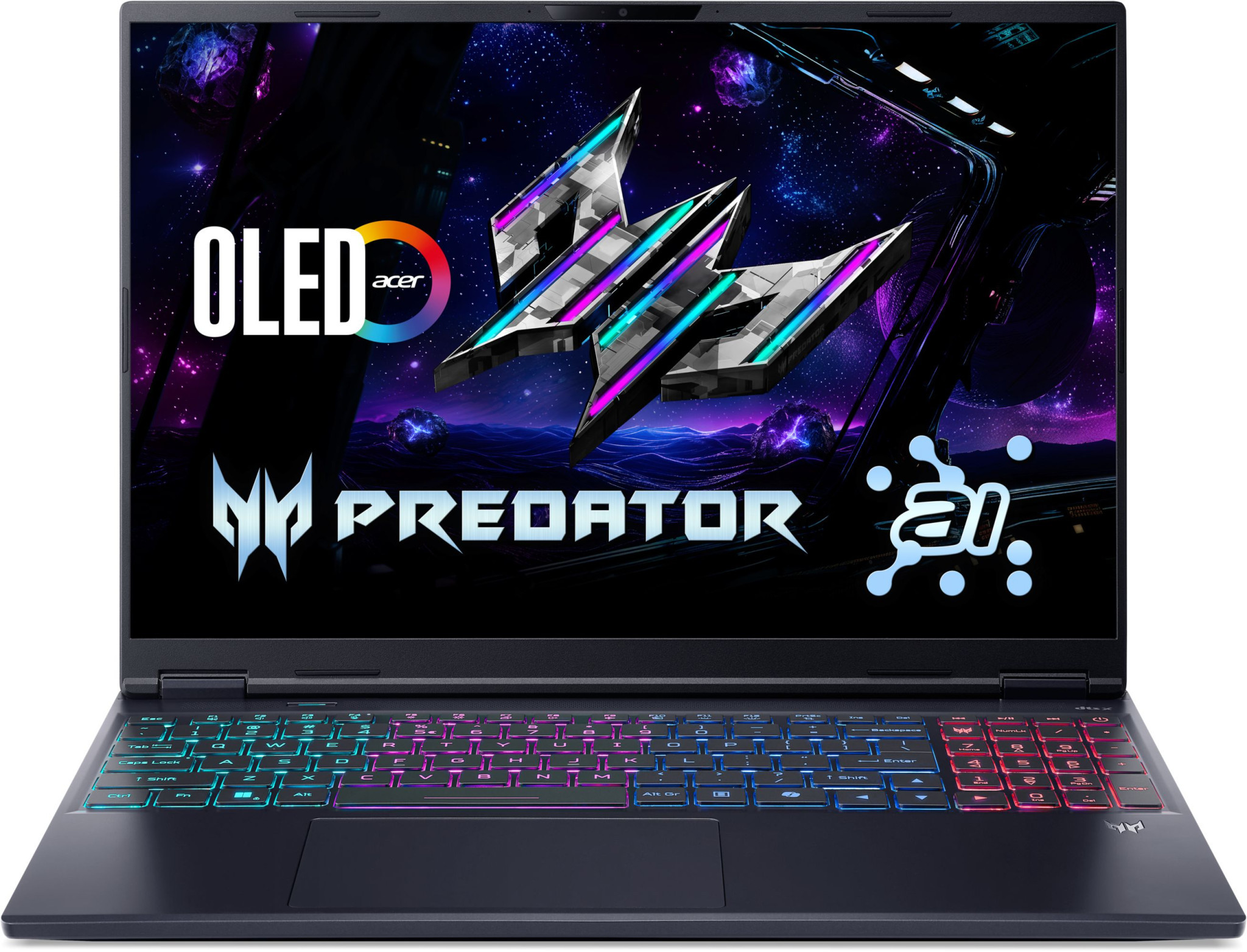 Лаптоп Acer Predator Helios Neo 16S AI OLED PHN16S-71-70PL, 16" WQXGA 2560x1600 240Hz OLED, Intel Core Ultra 7 255HX, NVIDIA GeForce RTX 5070 8GB, 16GB DDR5, 1000GB SSD, No OS - NH.QZFEX.00G - 1