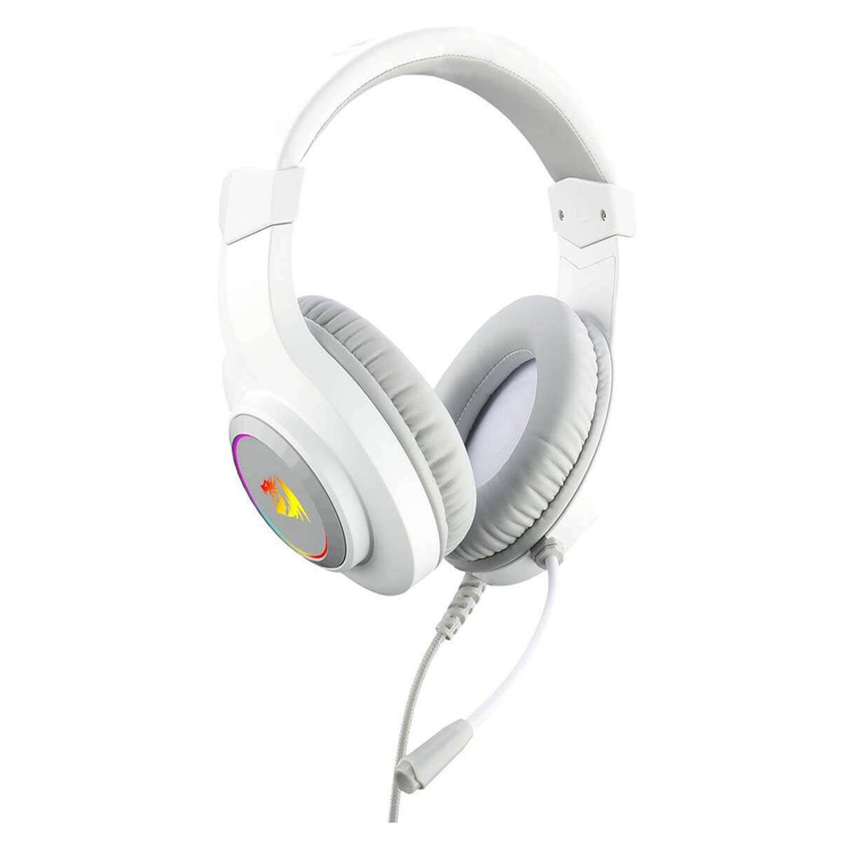 Геймърски слушалки Redragon Hylas H260-W, 50mm говорител, RGB подсветка, микрофон, 2x3.5mm jack - 1