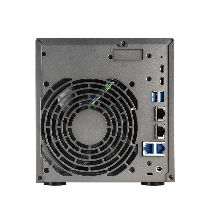NAS устройство ASUS Lockerstor 4 Gen3 AS6804T, 4-Bay NAS, AMD Ryzen V3C14 Quad Core 2.3GHz, 16GB DDR5, 4x M.2 NVMe слотове - AS6804T - 6