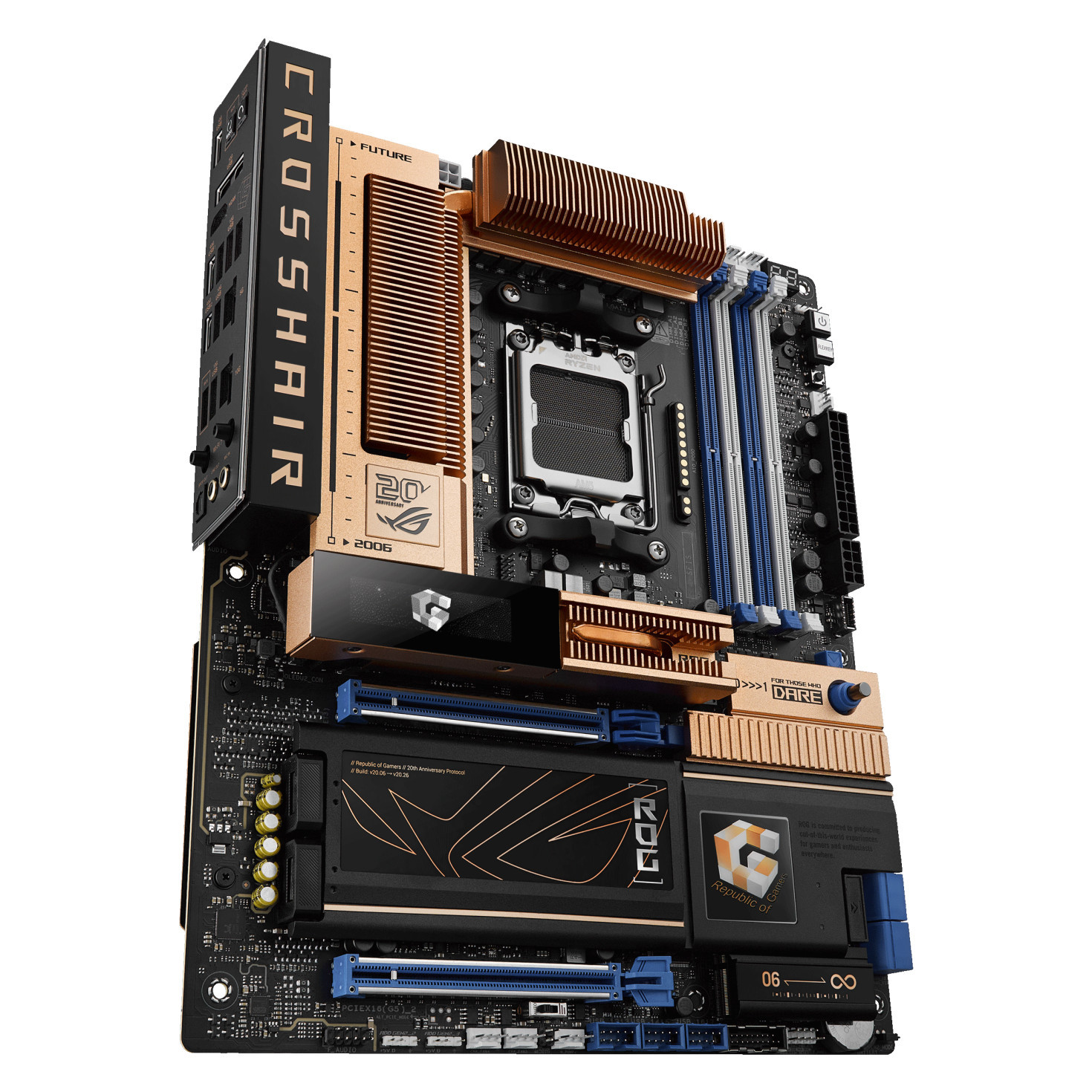 Дънна платка ASUS ROG CROSSHAIR X870E 2006 WIFI, AM5 сокет, DDR5, PCIe 5.0 - 90MB1PP0-M0EAY0 - 3
