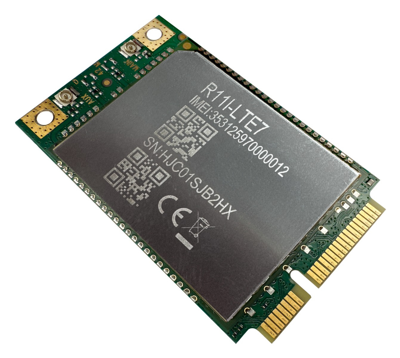 Мрежова карта MikroTik R11e-LTE7, MiniPCI-e 3G/4G/LTE 300Mbps - 1