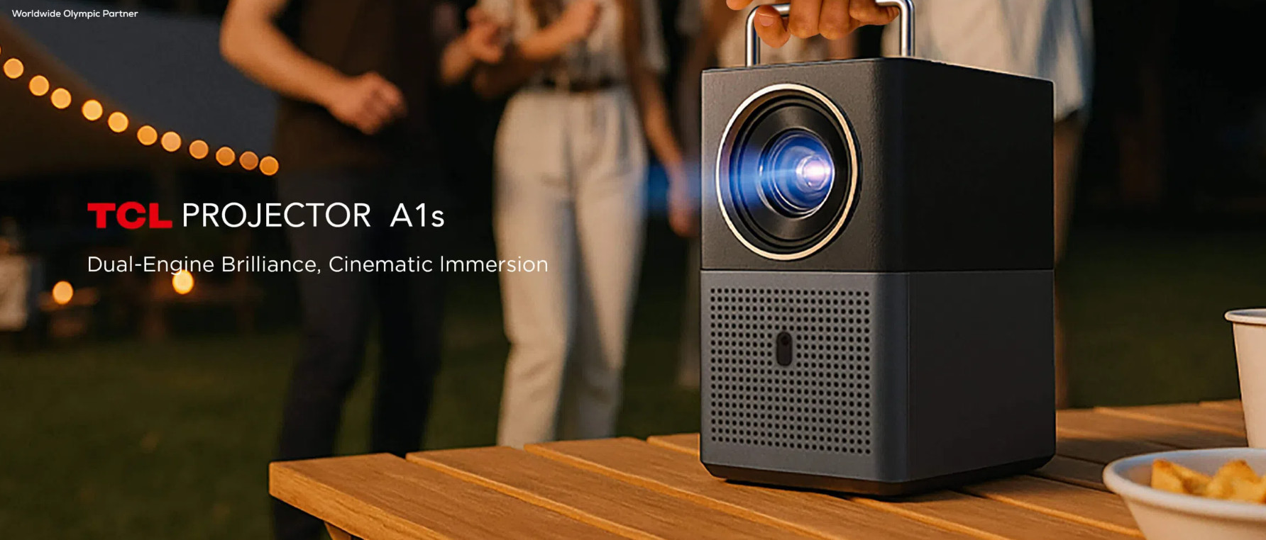 Проектор TCL A1s, 600 ISO Lumens, Dual 8W speakers, TrueHue Technology - 2