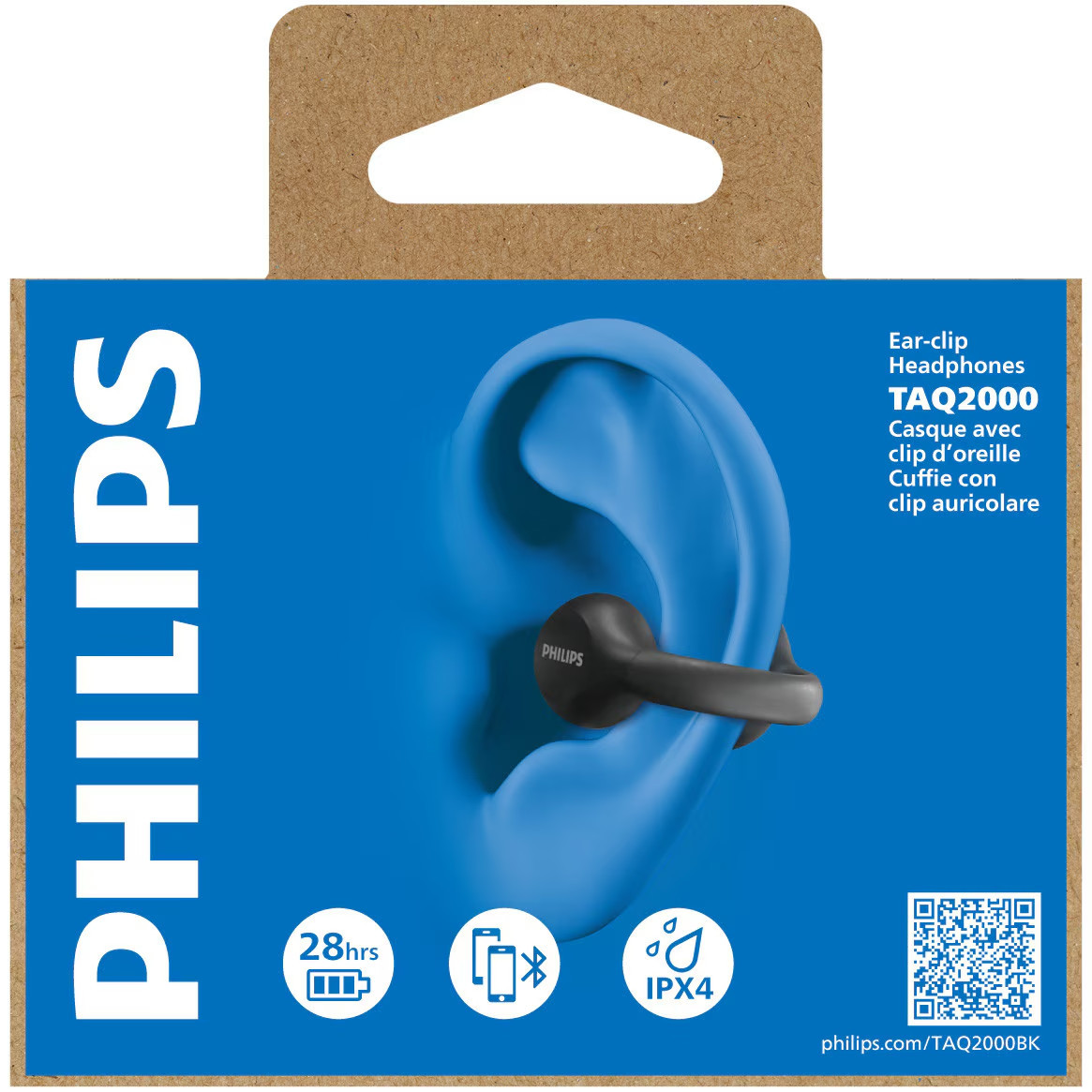 Безжични Bluetooth слушалки Philips 2000 Series, Open-Ear, 28h време за работа, IPX4 - TAQ2000BK/00 - 8