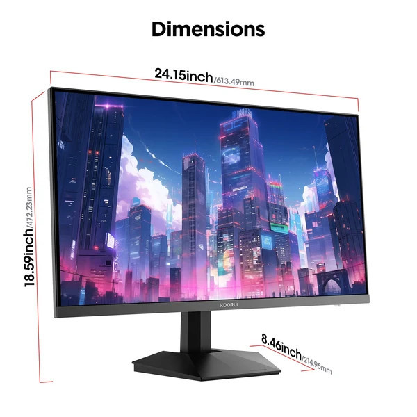 Монитор KOORUI G2721P, 27" QHD IPS, 200Hz, 1ms - 6