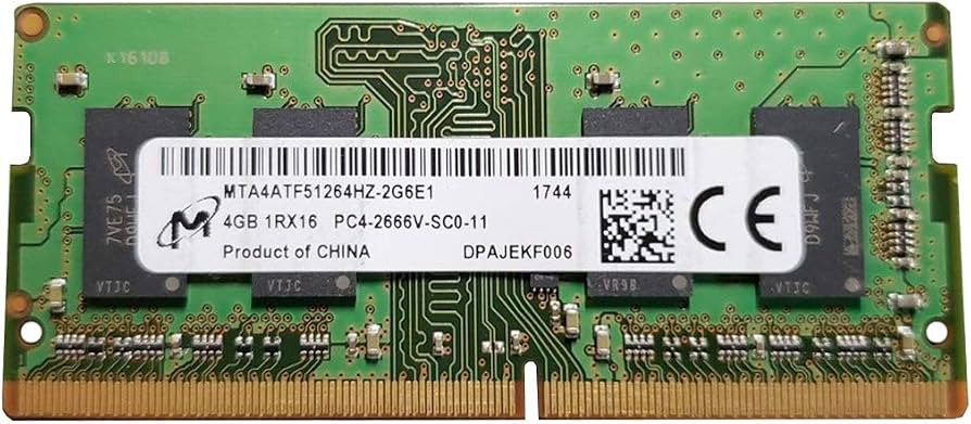 RAM памет Micron, 4GB DDR4 2666MHz SODIMM - MTA4ATF51264HZ-2G6E1 - 1