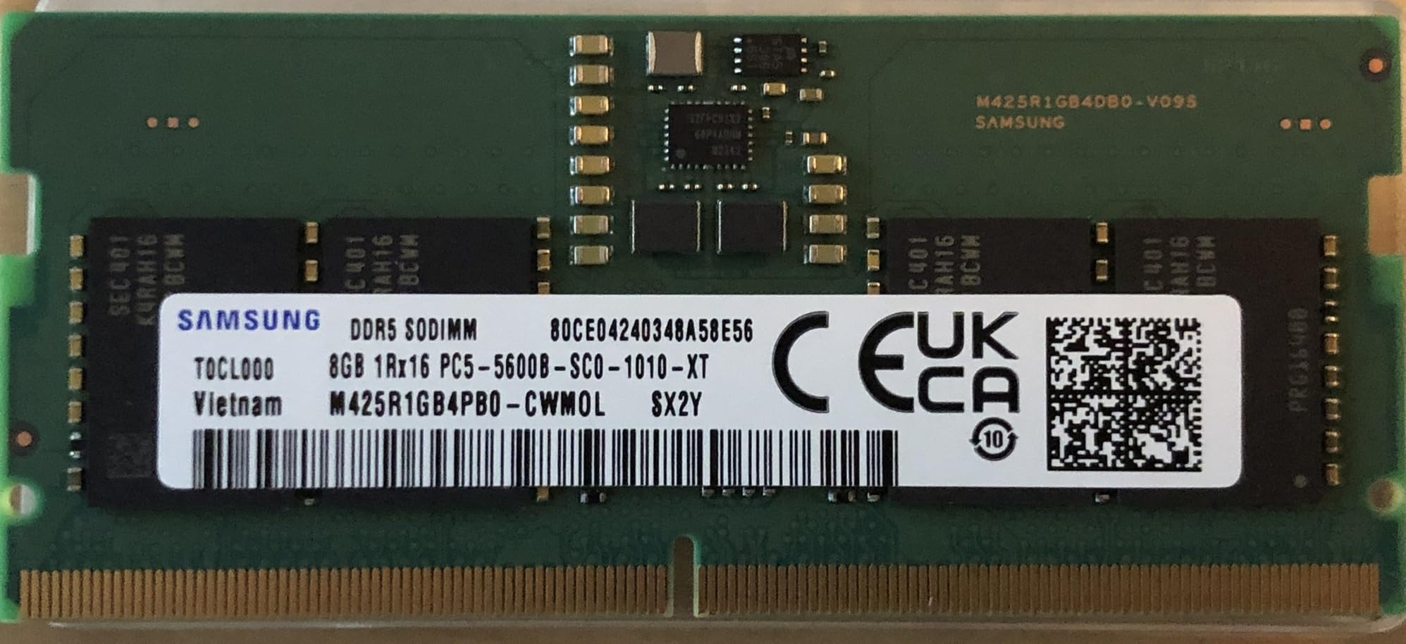 RAM памет Samsung, 8GB DDR5 5600MHz SODIMM - M425R1GB4PB0-CWM - 1