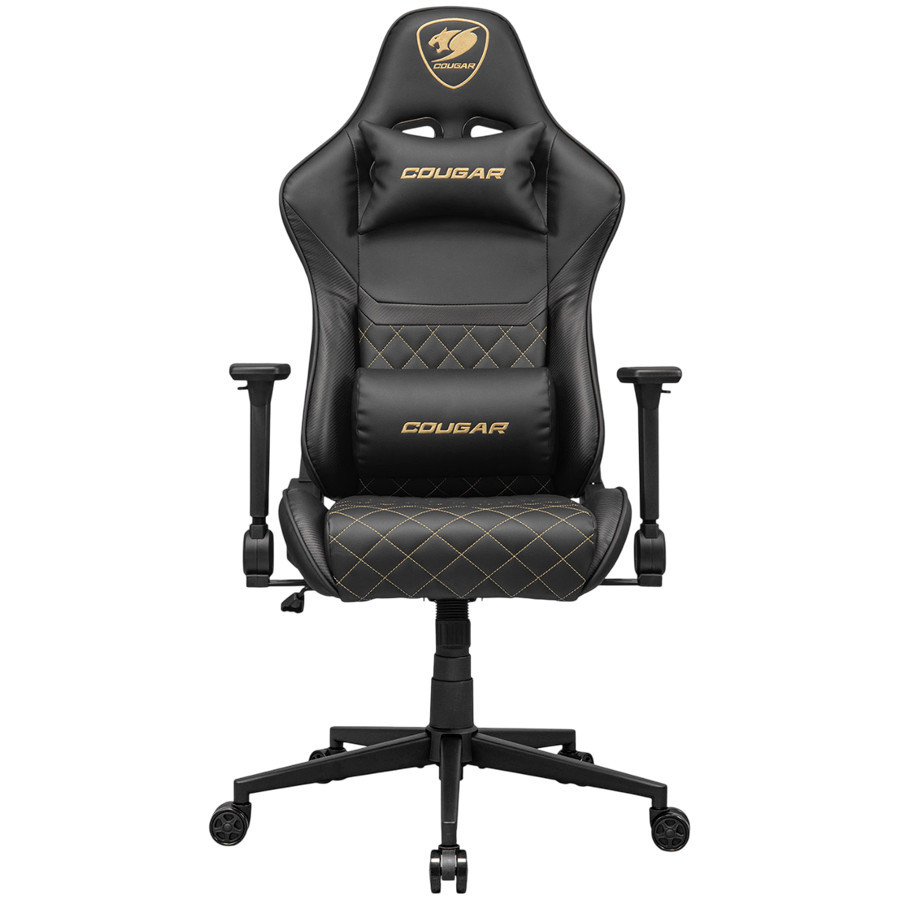 Геймърски стол COUGAR ARMOR ONE V2 Gold, PVC кожа, 4D подлакътници, до 120kg - CGR-AO2-GLB - 2