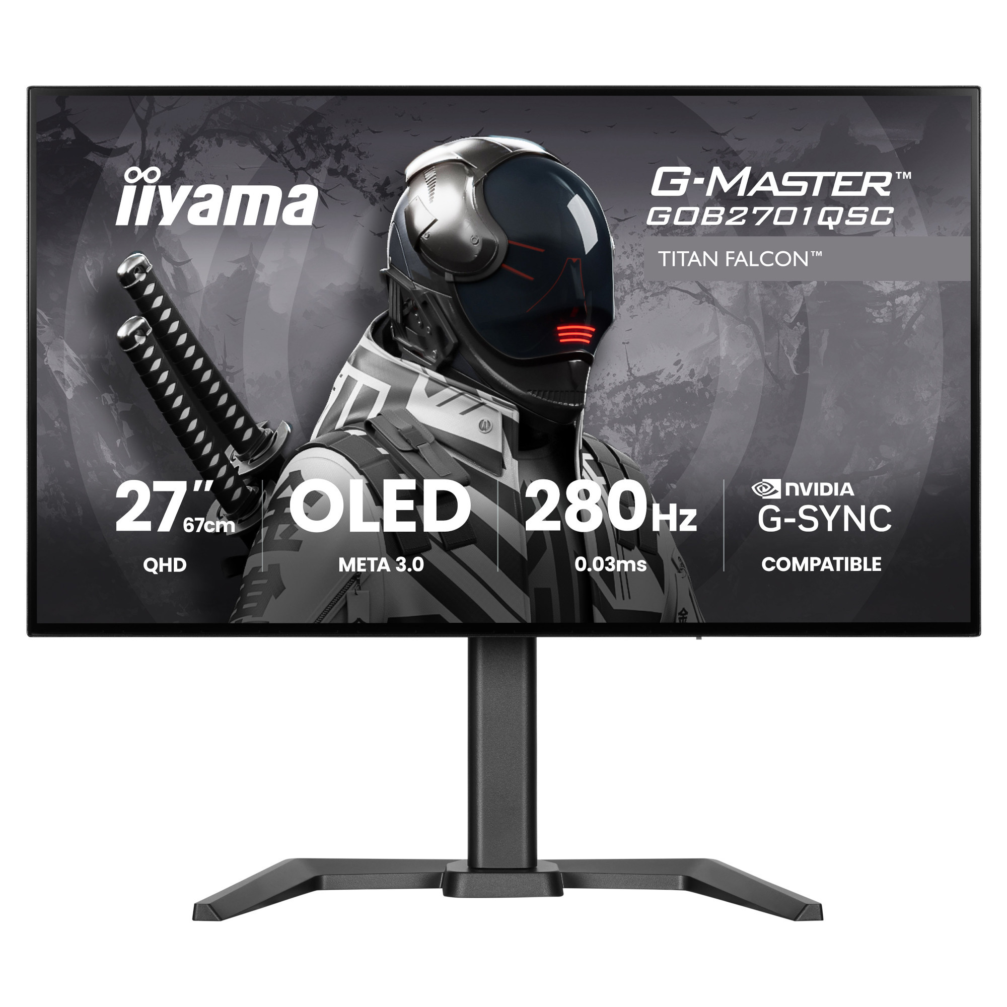 Монитор IIYAMA GOB2701QSC-B1, 27" OLED 2560x1440 280Hz - 1