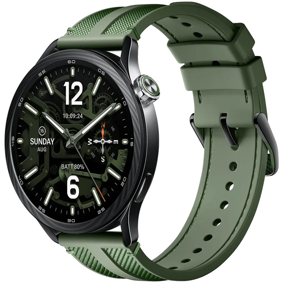 Смарт часовник Xiaomi Watch S5 46mm, 1.48" AMOLED 480x480, Bluetooth 5.4, GPS, 815mAh, Jungle Green - BHR08IXGL - 1