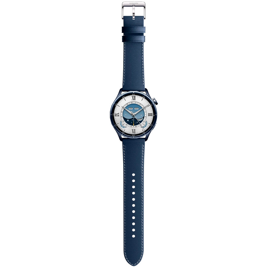 Смартчасовник Xiaomi Watch S5 46mm, 1.48" AMOLED 480x480, Bluetooth 5.4, GPS, 815mAh, HyperOS 3, Ceramic Blue - BHR08ITGL - 3