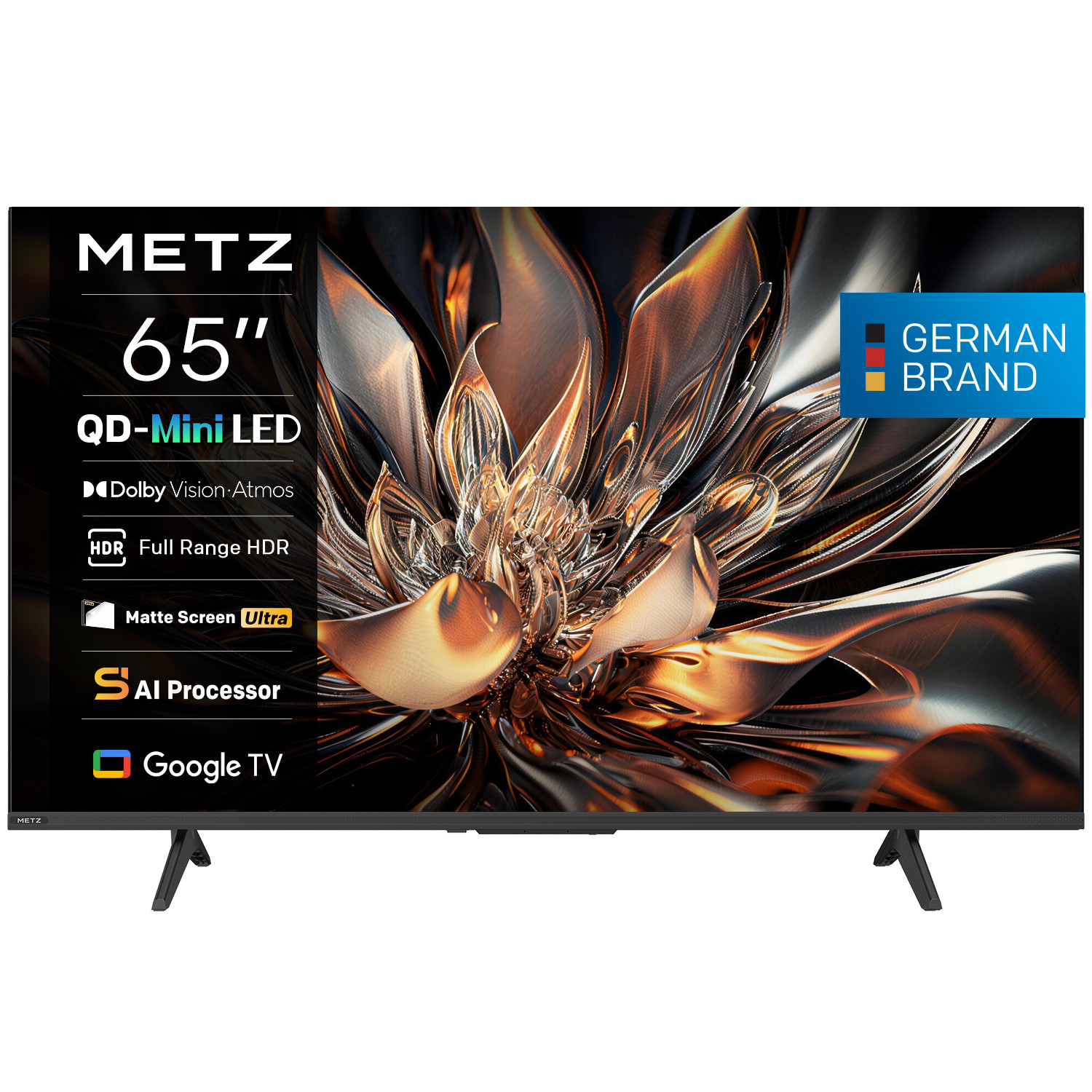 Телевизор METZ 65MNH7000Z, 65" QD-Mini LED 4K UHD, Google TV, HDR10+, Dolby Vision, 120Hz - 1
