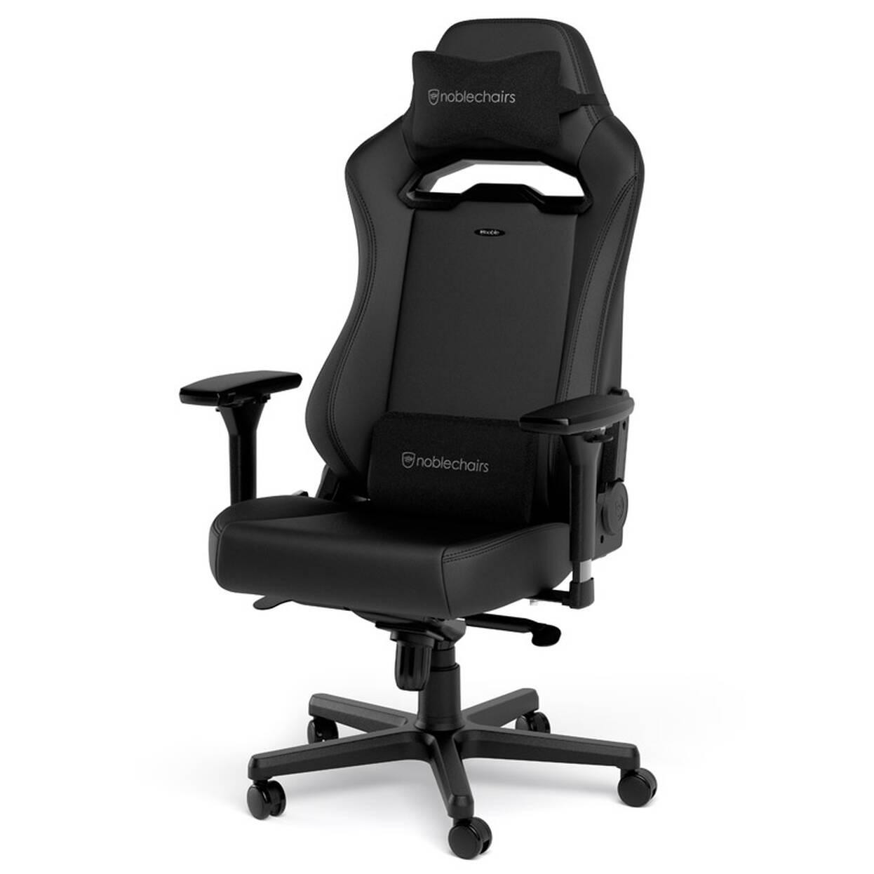 Геймърски стол noblechairs HERO ST Black Edition, макс. тегло 150kg, изкуствена кожа, черен - NBL-HRO-ST-BED - 1
