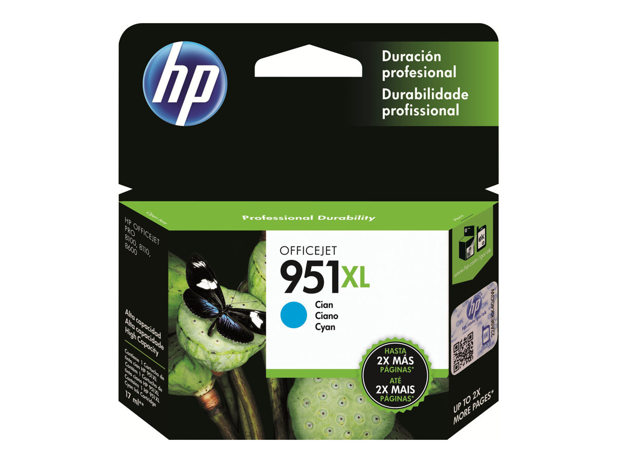 Мастилена касета HP 951XL, циан, 1500 страници - CN046AE#BGX - 1