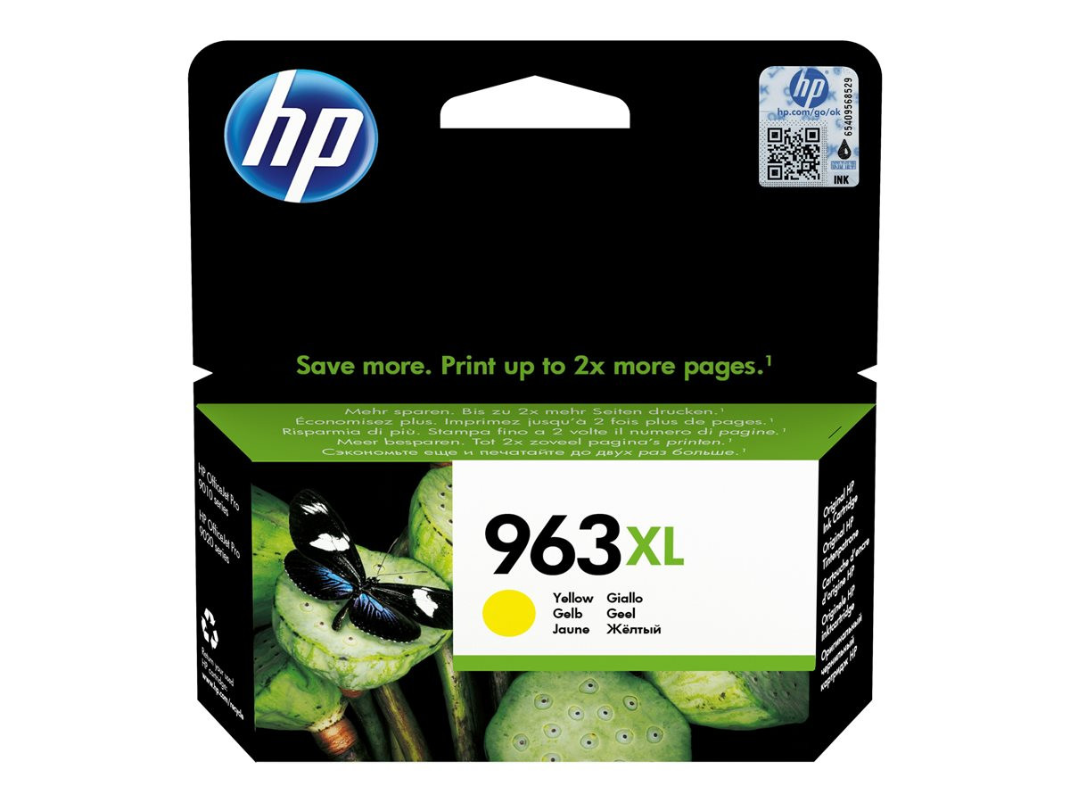 Мастилена касета HP 963XL, Yellow, High Yield, 1600 стр. - 3JA29AE#BGX - 1