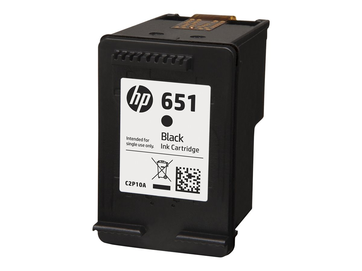 Мастилена касета HP 651, Black, 600 страници - C2P10AE#BHK - 2