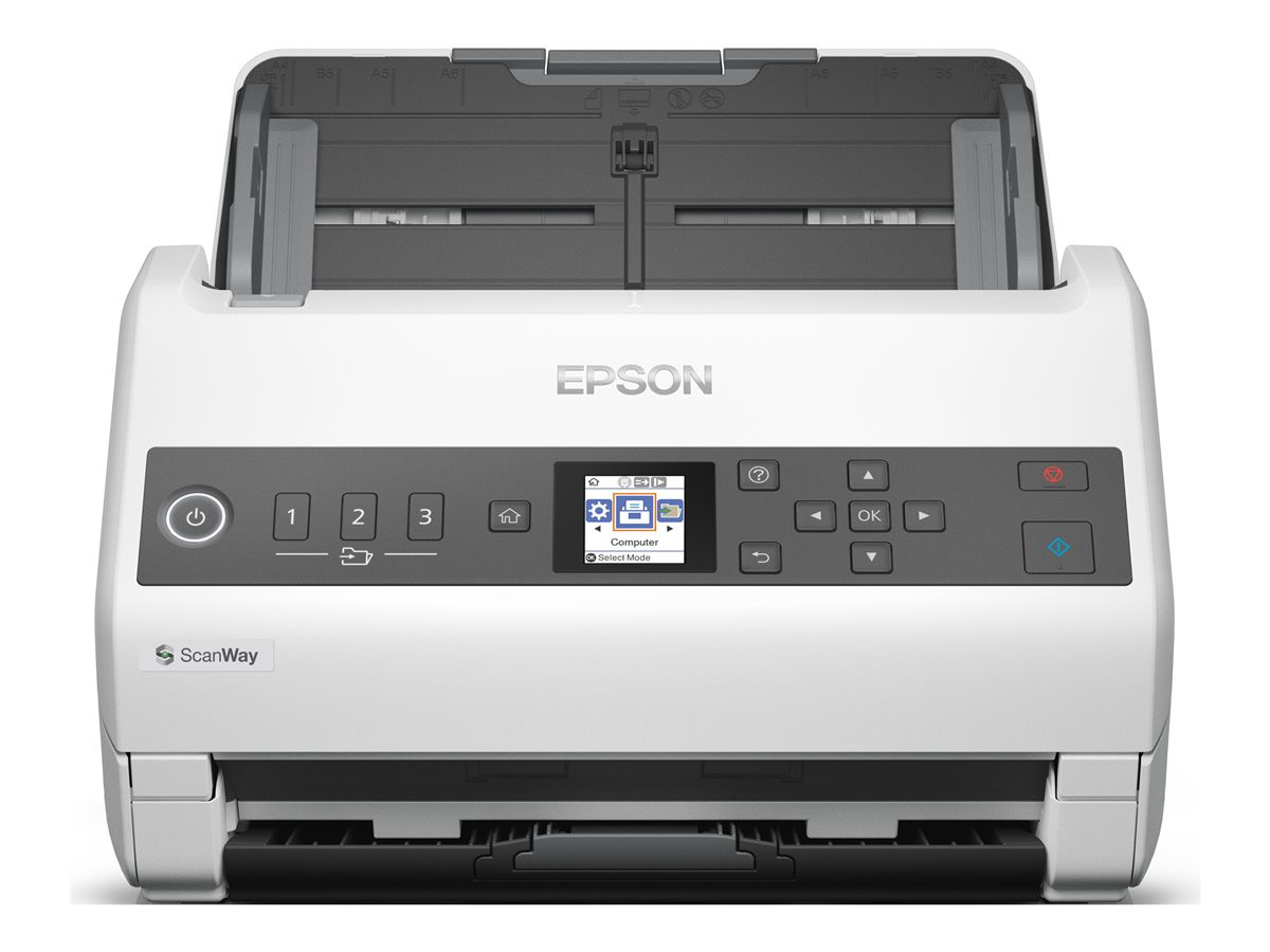 Скенер EPSON WorkForce DS-730N, документен, 600dpi, 40ppm, USB 2.0, Gigabit LAN - B11B259401 - 1