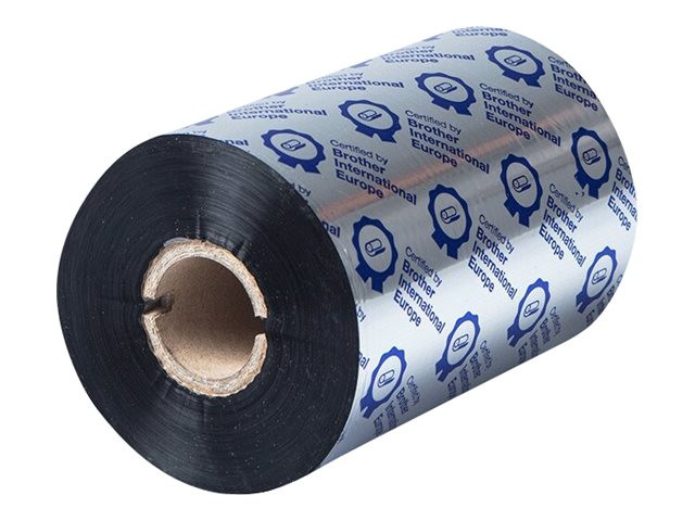 Термотрансферна лента Brother, 110mm x 450m, черна (thermal wax/resin) - BSS1D450110 - 2