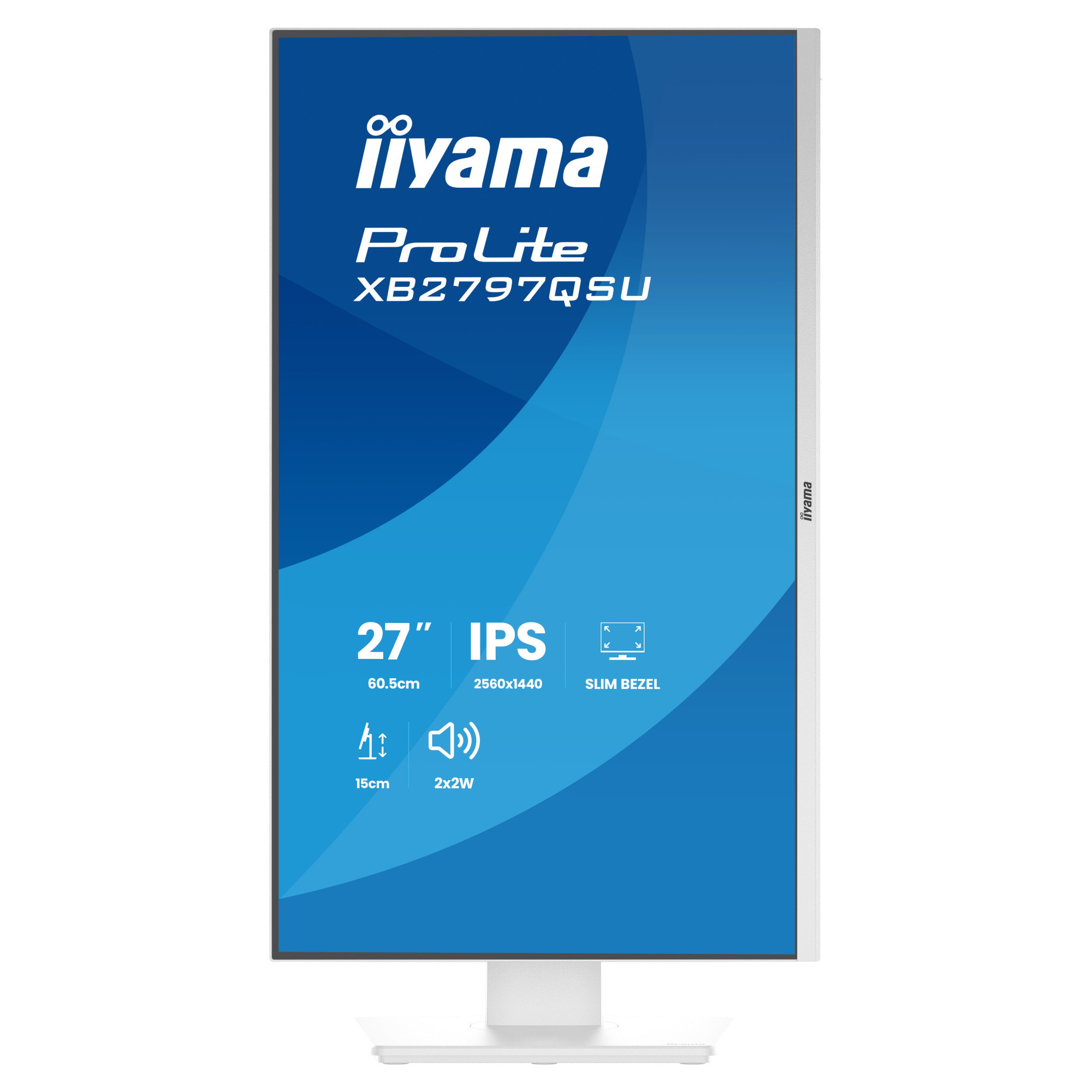 Монитор IIYAMA XB2797QSU-W1, 27" QHD IPS 75Hz - 2