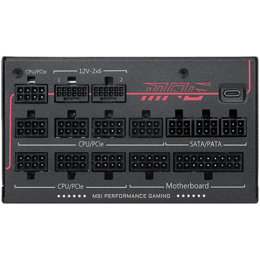 Модулно захранване MSI MPG Ai1600TS PCIE5, 1600W, 80 PLUS Titanium, ATX 3.1 - MPG_AI1600TS_PCIE5 - 3