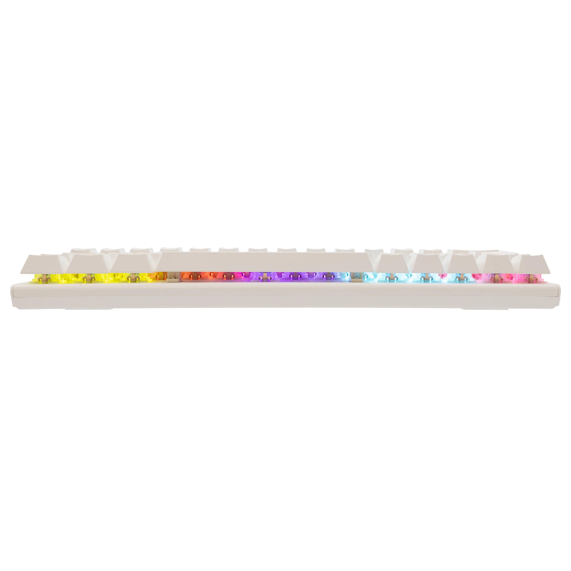 Механична геймърска клавиатура White Shark WAKIZASHI 2, 60%, Blue Switches, RGB подсветка, Бяла - WAKIZASHI-2-US-W-BLUE.SW - 5