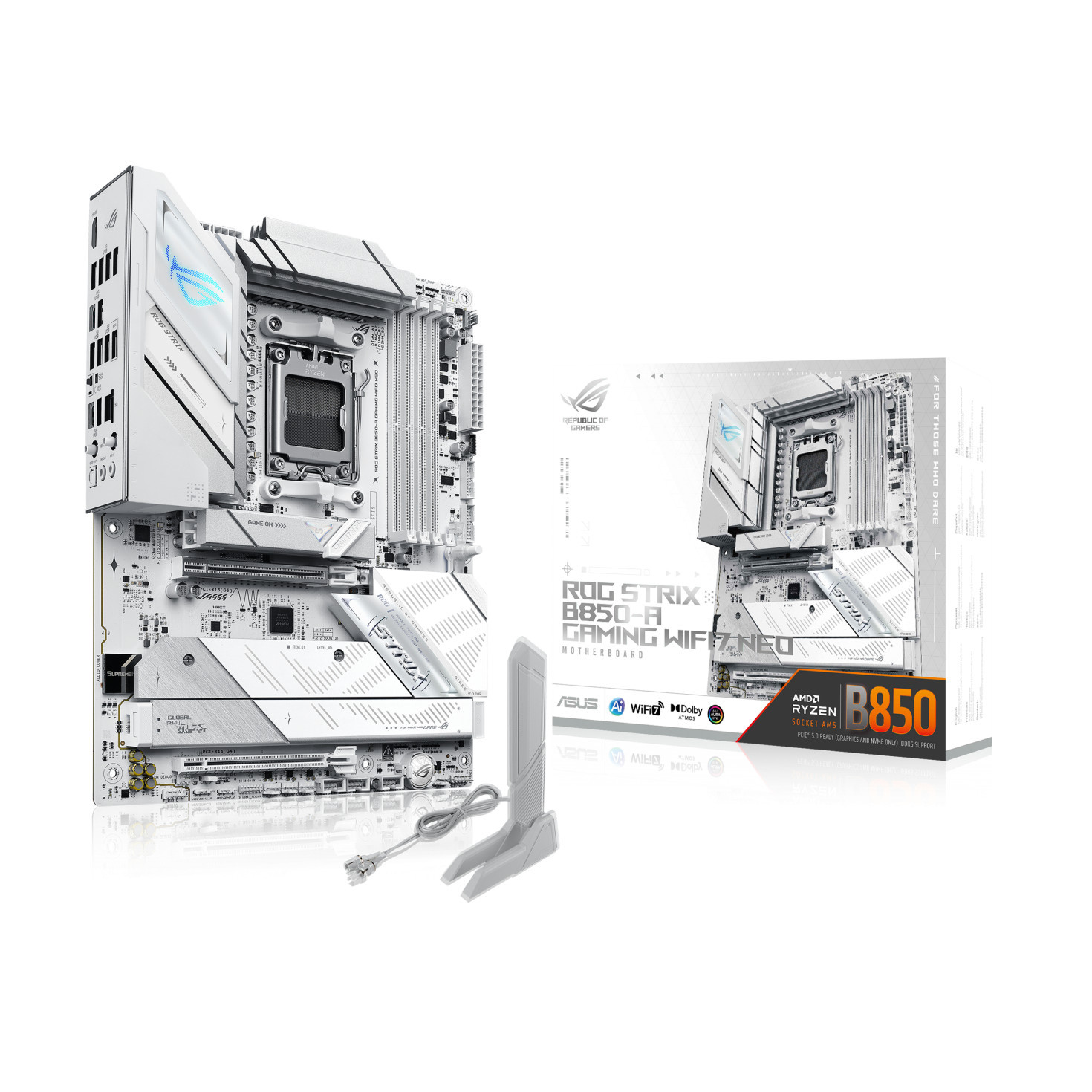 Дънна платка ASUS ROG STRIX B850-A GAMING WIFI 7 NEO, AM5, AMD B850, DDR5 - 90MB1P10-M0EAY0 - 1