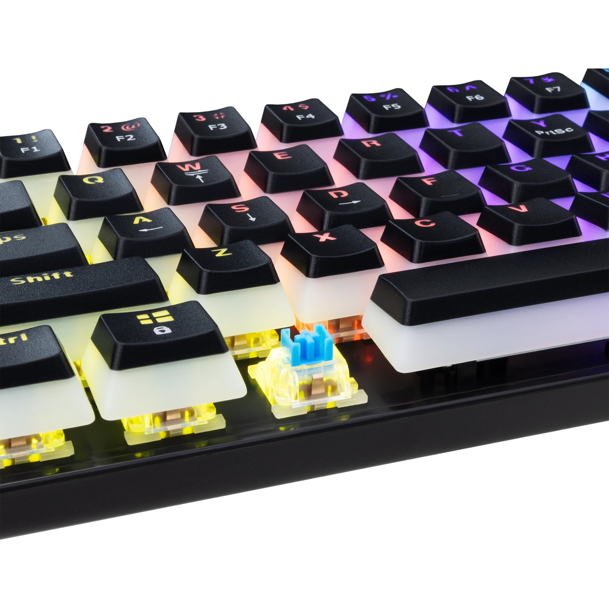 Механична геймърска клавиатура White Shark SHINOBI 2, 60%, Blue Switches, RGB подсветка, USB - ASHIKO-2-B-US-BLUE.SW - 4