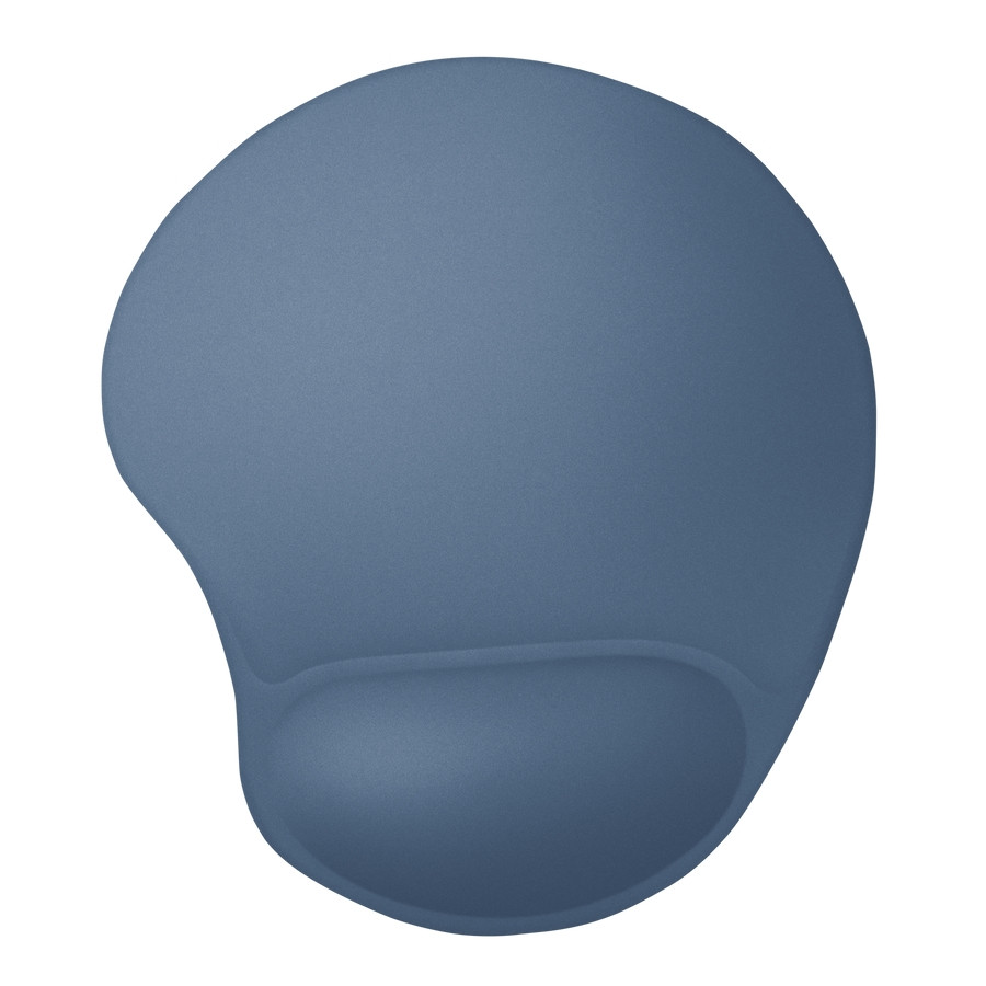 Подложка за мишка TRUST Bigfoot, гел опора за китка, микрофибърна повърхност, steel blue - 26011 - 2