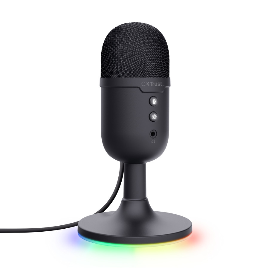 Микрофон TRUST GXT234 Yunix, USB, Cardioid, RGB подсветка, Black - 25372 - 2