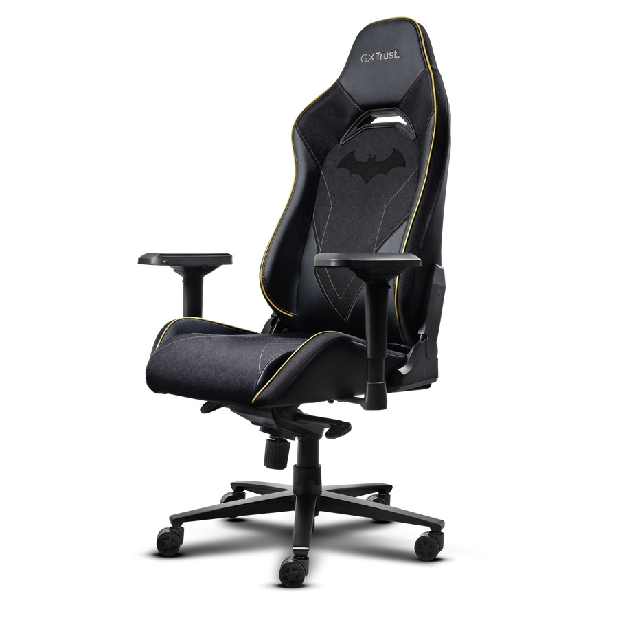Геймърски стол TRUST GXT721BM Ruya Pro Batman, ергономичен, регулируеми подлакътници, черен - 25787 - 4
