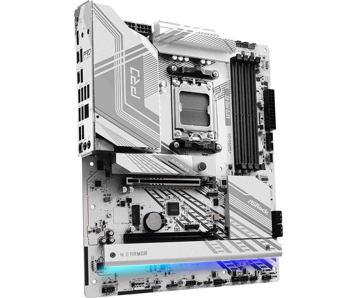 Дънна платка ASRock X870 Pro RS, AMD AM5, DDR5, PCIe 5.0 - 3