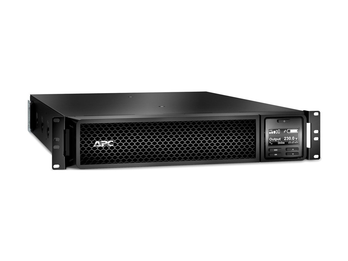 Токозахранващо устройство APC Smart-UPS SRT 1000VA RM, rack-mountable 2U, 1000W/1000VA, On-line, 6x IEC C13 - SRT1000RMXLI - 1