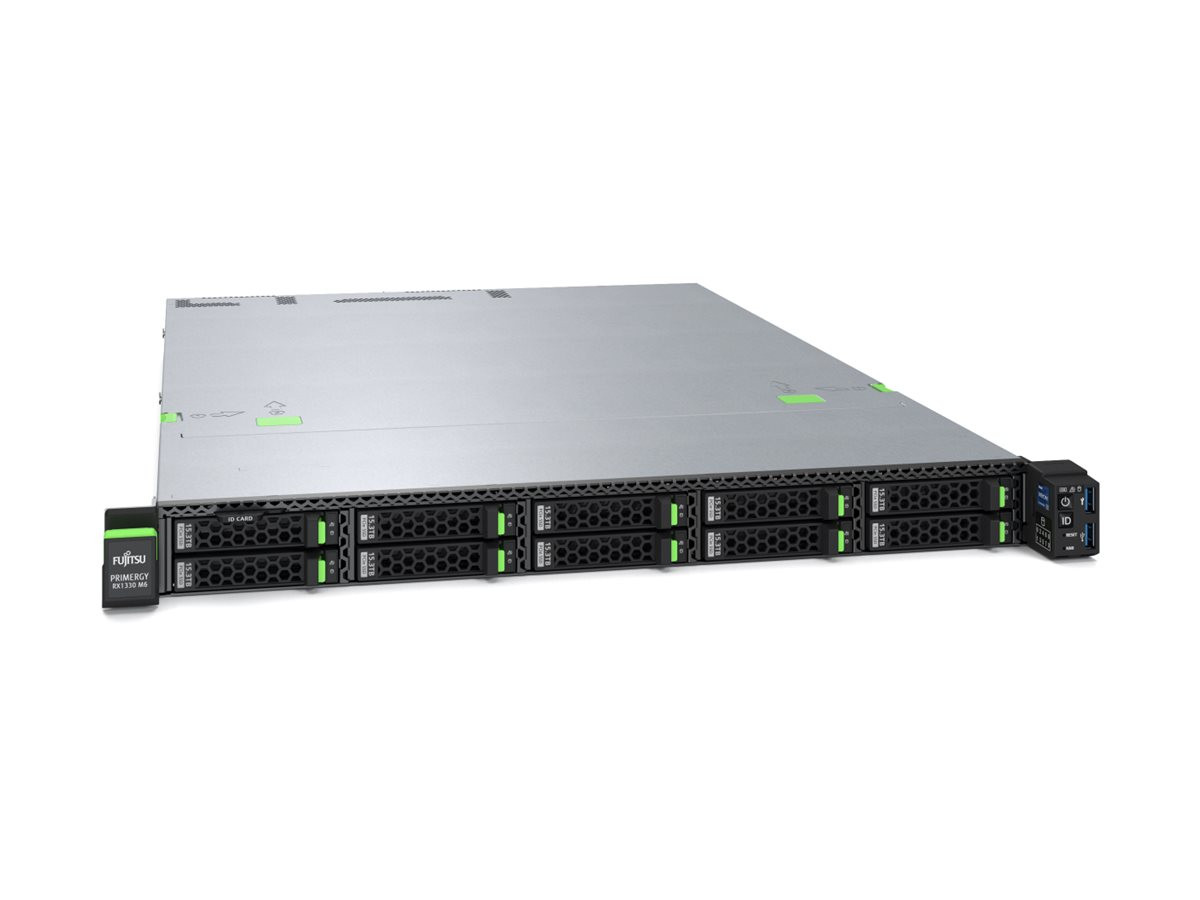 Сървър Fujitsu PRIMERGY RX1330 M6, Xeon Gold 6353P 8C/16T 2.70GHz, 32GB DDR5-4800, 8x2.5" bay, 2x500W RPS - PYR1336RFN - 1