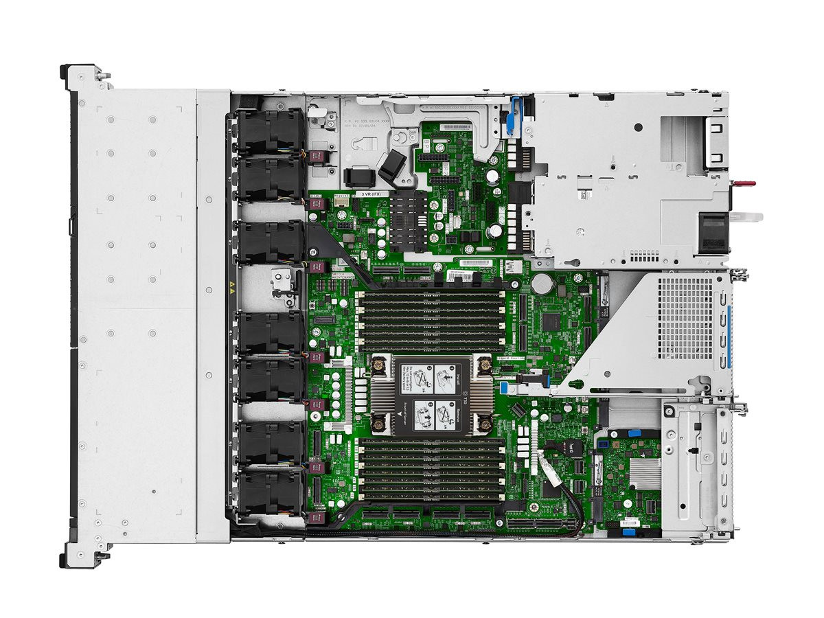 Сървър HPE ProLiant DL320 Gen12, Intel Xeon 6515P 16-core 2.3GHz, 64GB DDR5, 8x 2.5" SFF Bay, MR408i-o RAID, 2x 1000W PSU - P87775-425 - 3