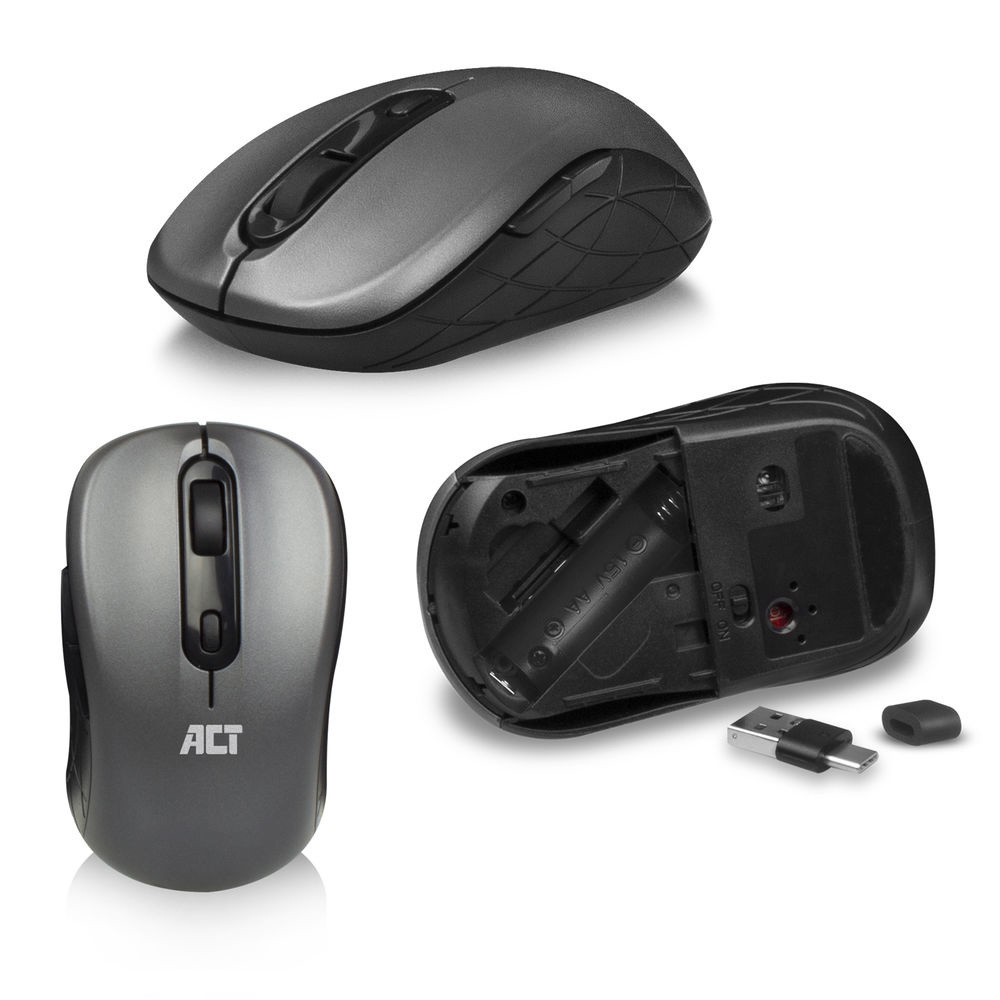 Безжичен комплект ACT AC5710, клавиатура и мишка с USB-C/USB-A приемник - 4