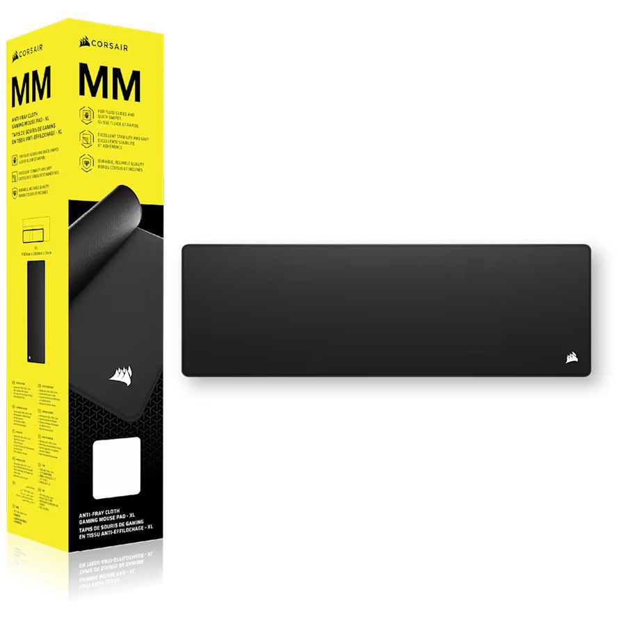 Подложка за мишка Corsair MM300 Extended, 930x300x2 mm, черна - CH-941D040-WW - 2