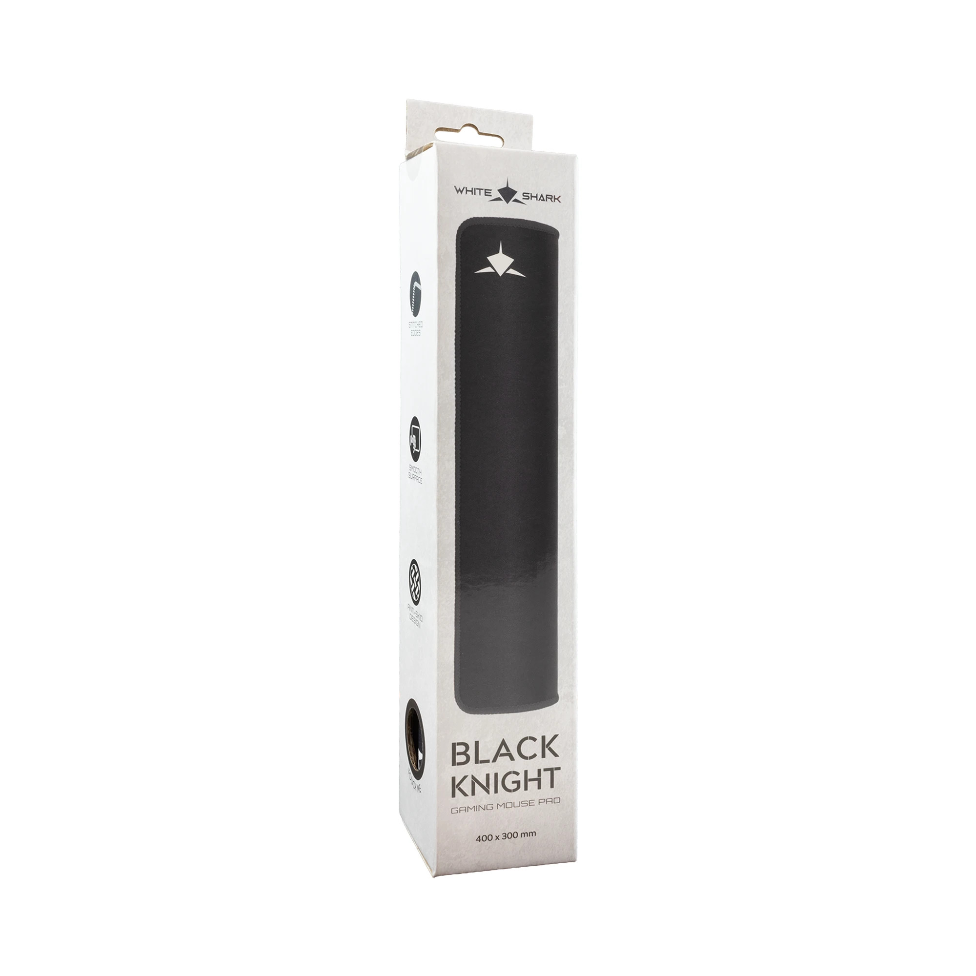 Геймърски пад за мишка White Shark Black Knight M, 400x300x3mm, текстил - BLACK-KNIGHT - 3