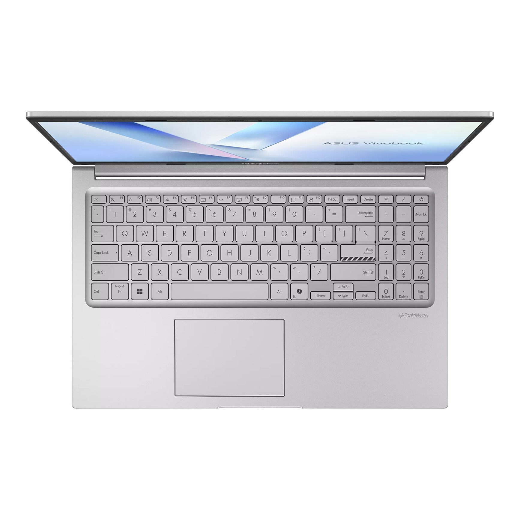 Лаптоп ASUS VivoBook 15 X1504MA-BQ475, 15.6" Full HD IPS, Intel Core 3 304, 8GB DDR5, 256GB SSD, Free OS - 90NB17I2-M01HA0 - 5