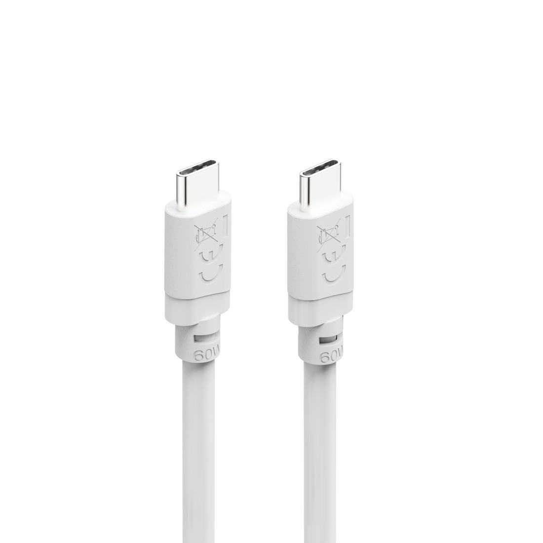 Кабел HAMA USB-C към USB-C, 2m, 60W, 480Mbps, бял - HAMA-201809 - 6
