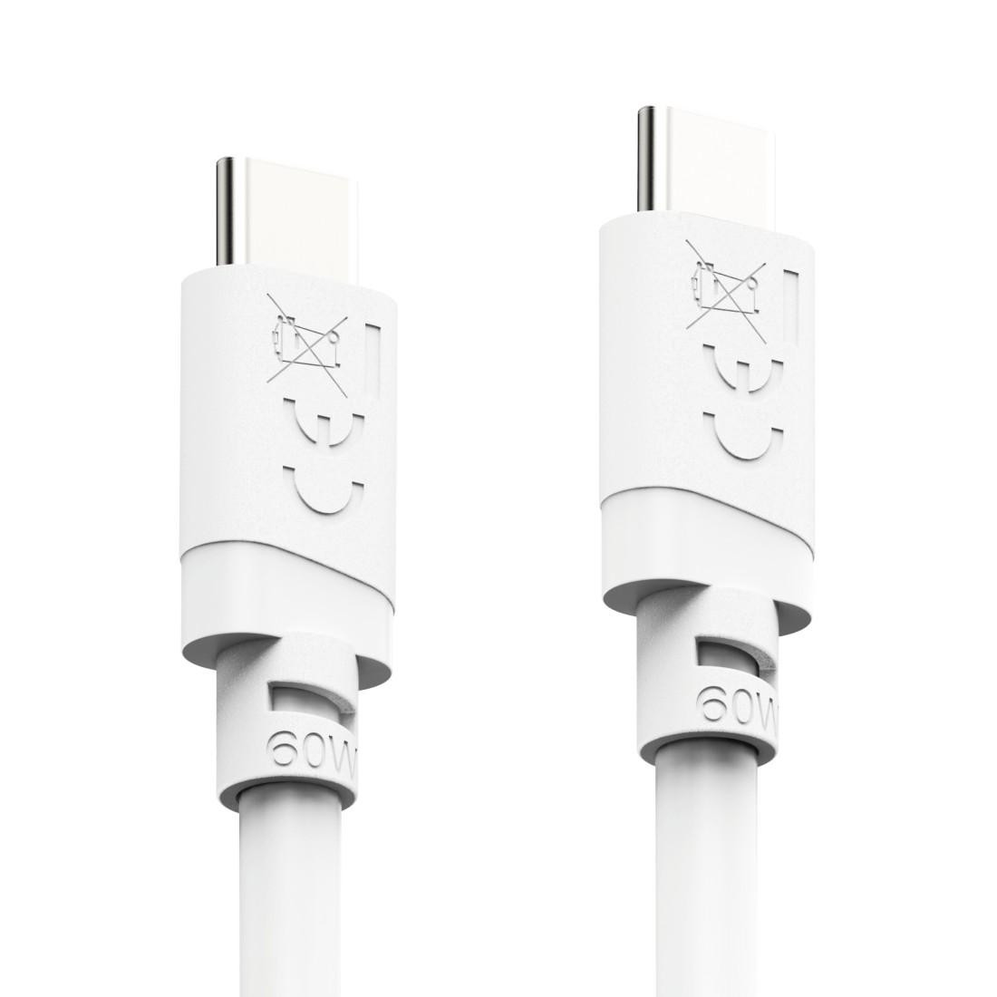 Кабел HAMA USB-C към USB-C, 2m, 60W, 480Mbps, бял - HAMA-201809 - 9