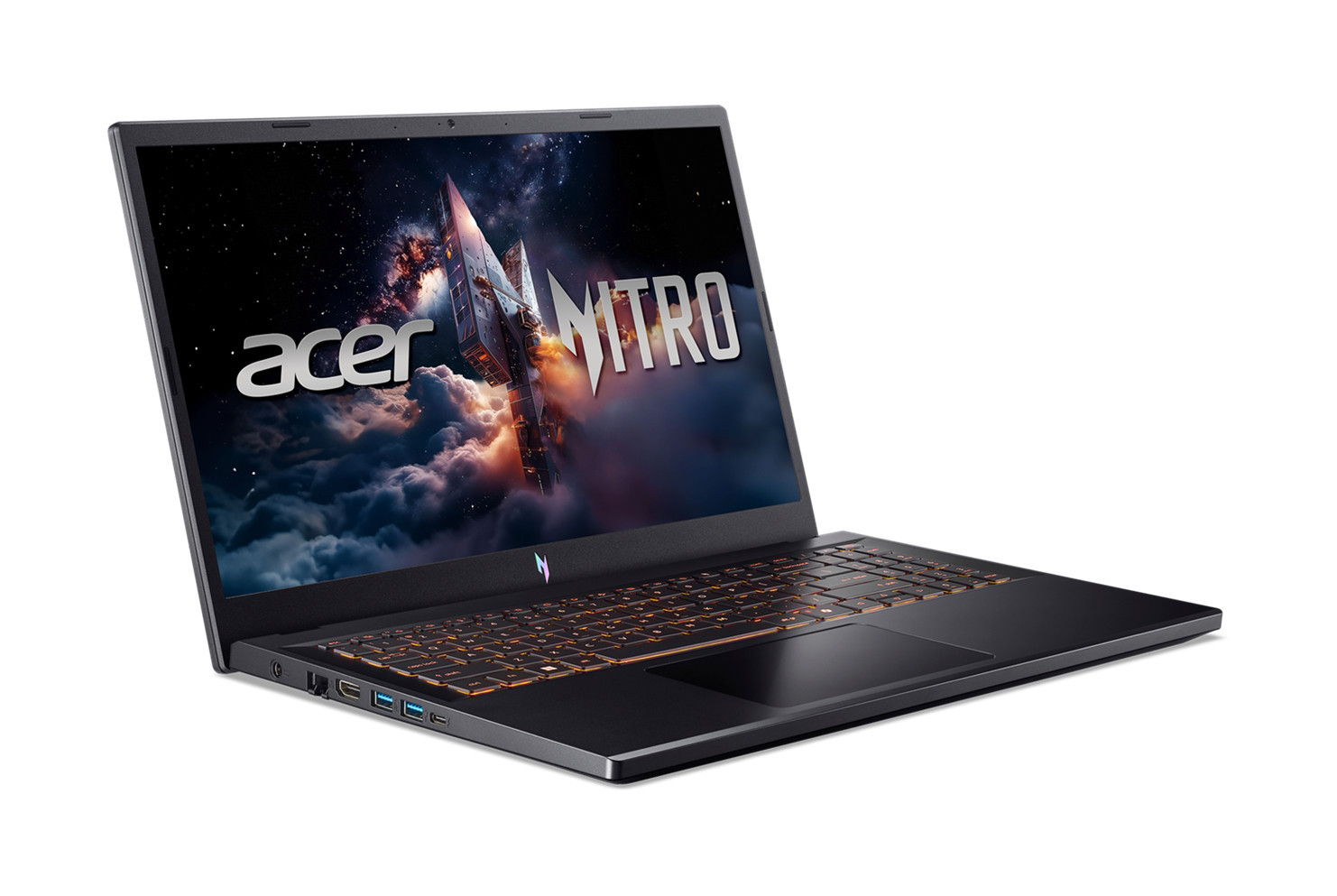Лаптоп Acer Nitro V15 ANV15-52-52H5, 15.6" Full HD IPS 165Hz, Intel Core 5 210H, RTX 4050 6GB, 16GB DDR5, 512GB SSD, Free OS - NH.QV2EX.018 - 2