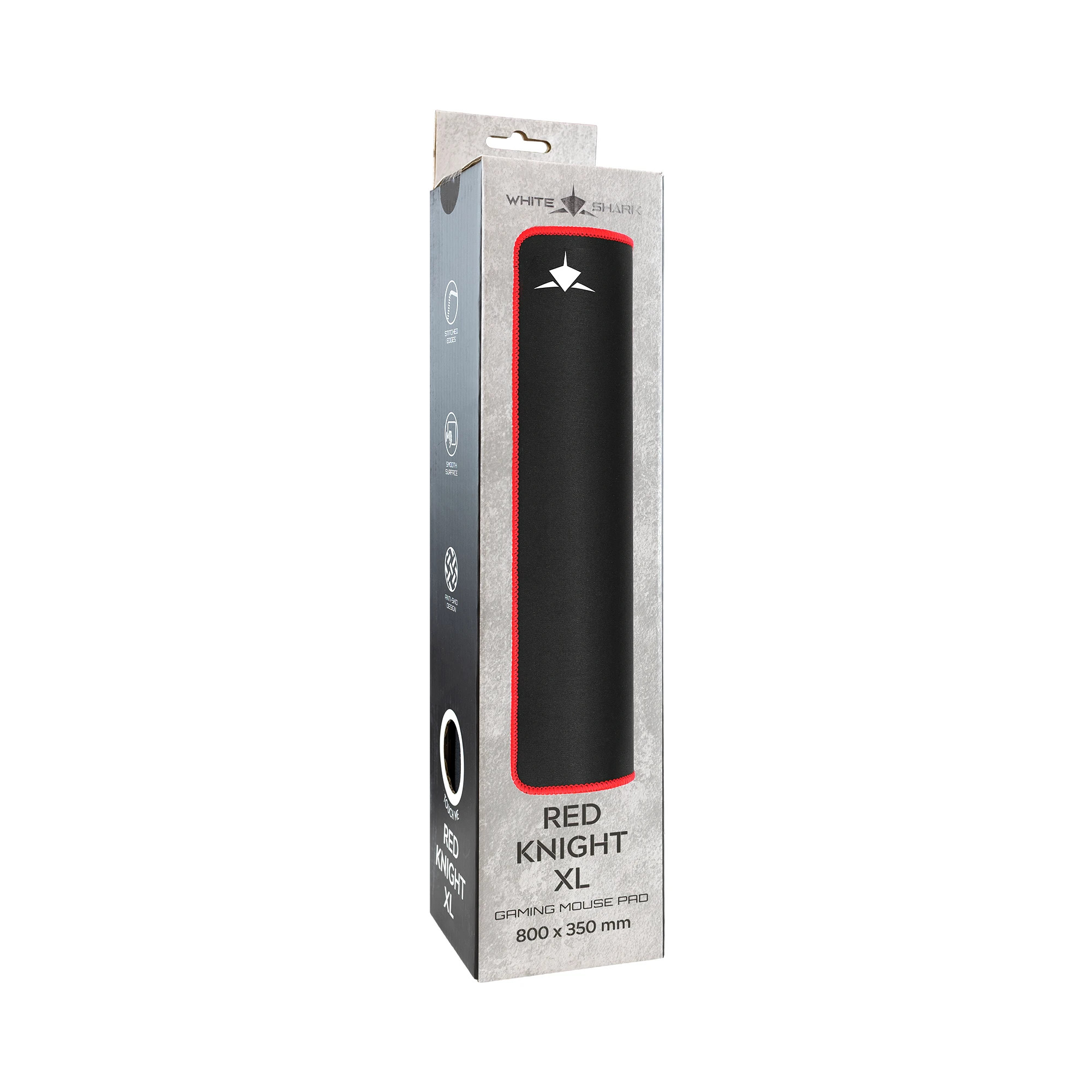 Геймърски пад за мишка White Shark Red Knight XL, 800x350x3mm, текстил - RED-KNIGHT-XL - 3