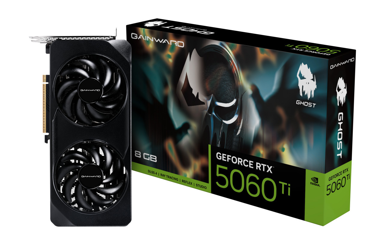 Видео карта GAINWARD GeForce RTX 5060 Ti Ghost, 8GB GDDR7 - NE7506T019P1-GB2062B - 1