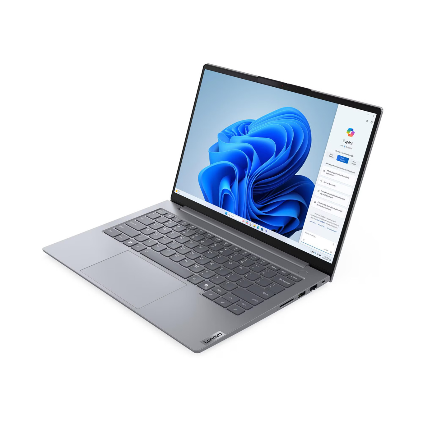 Лаптоп Lenovo ThinkBook 14 G7, 14" WUXGA IPS, Ryzen 5 7535HS, 16GB DDR5, 256GB SSD, Free OS - 21MV001NBM - 2