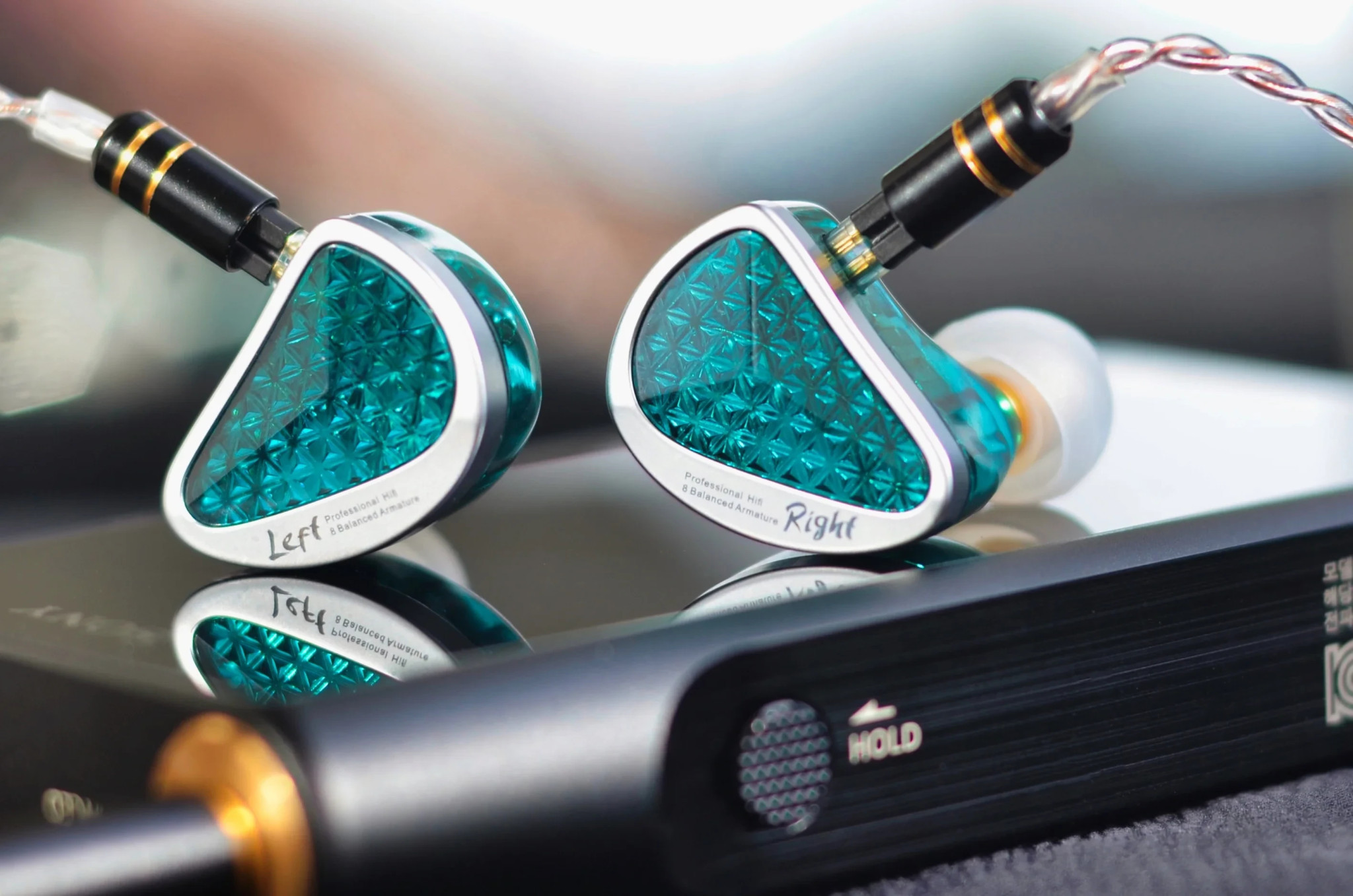 Слушалки KZ AS16 PRO, In-Ear Monitors, 8BA драйвера, Hi-Fi, 3.5mm, с микрофон, черни - 6.01.02.0230 - 6