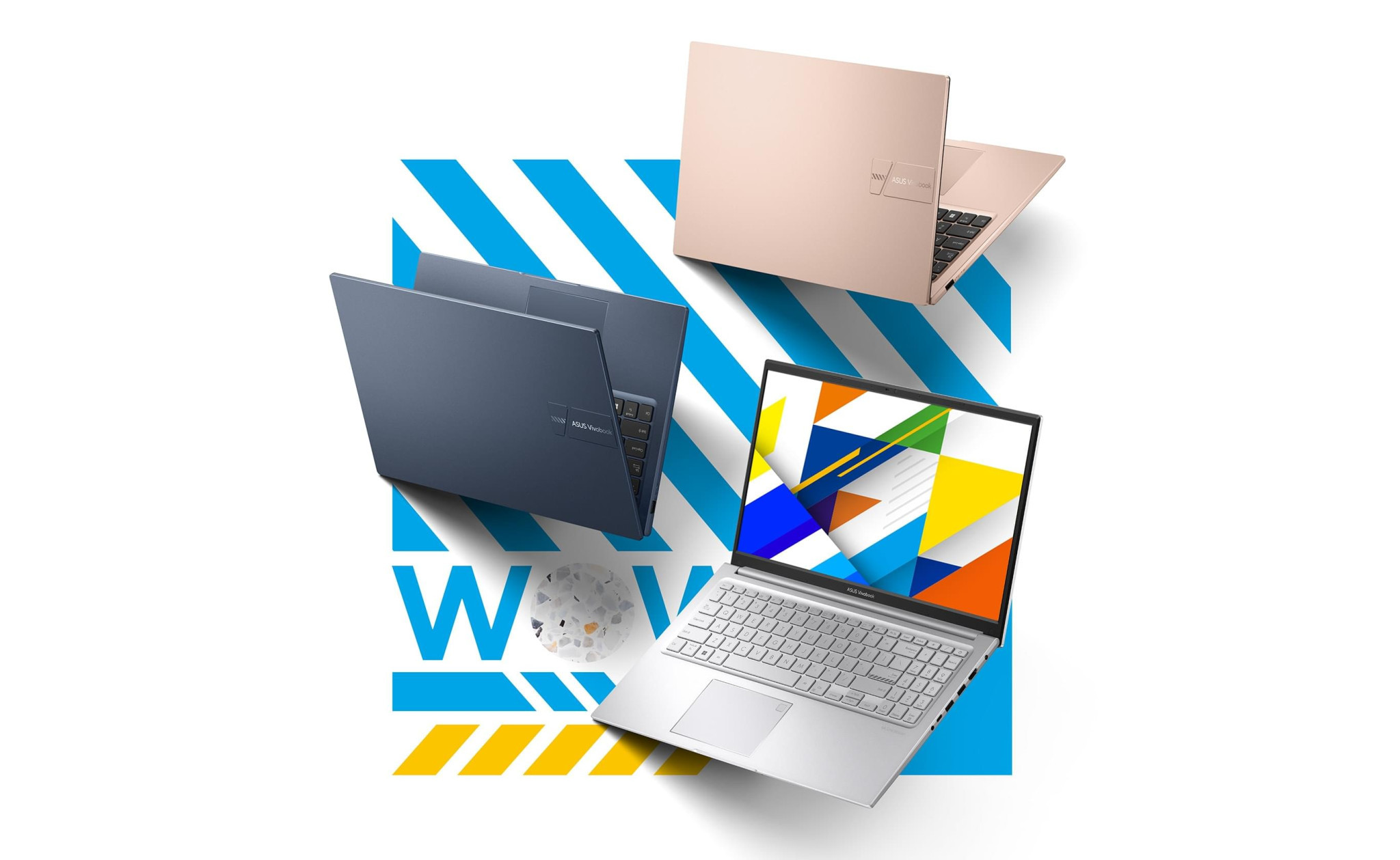 Лаптоп ASUS VivoBook 15 X1504MA-BQ204NA, 15.6" FHD, Intel Core 7 350, 16GB DDR4, 512GB SSD, Free OS - 90NB17I1-M00W50 - 1