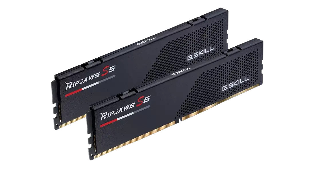 RAM памет G.SKILL Ripjaws S5 Black 128GB(2x64GB) DDR5 6400MHz, CL36 - Intel XMP - F5-6400J3644F64GX2-RS5K - 2