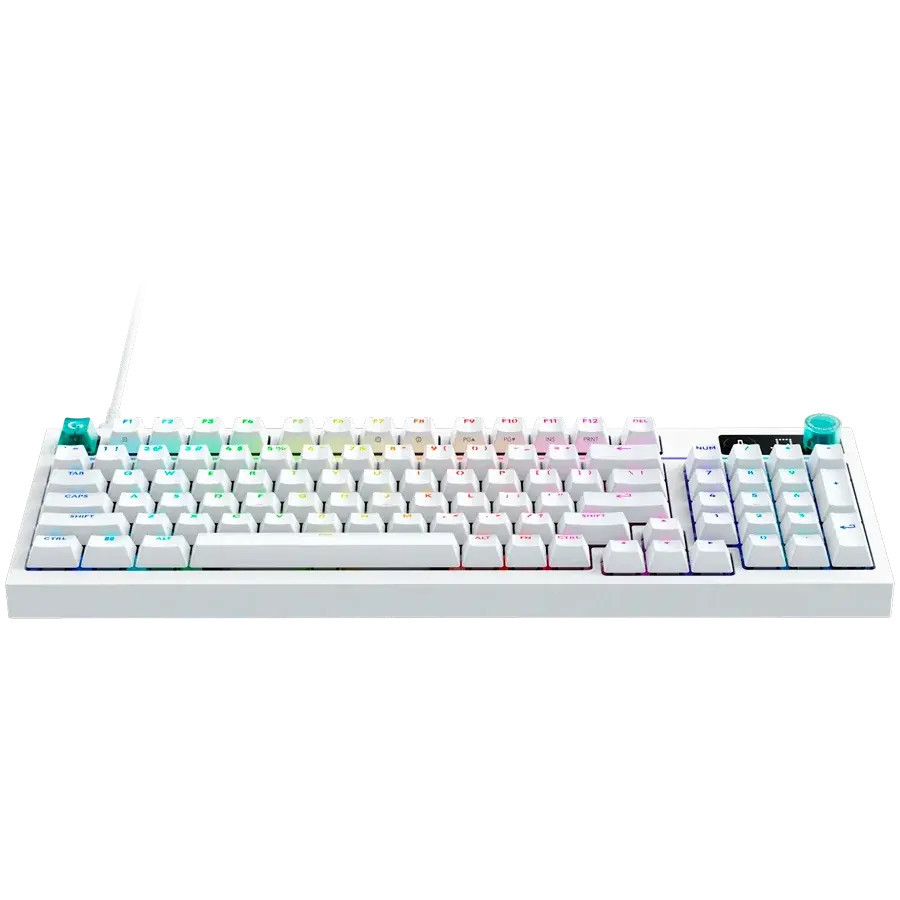 Механична геймърска клавиатура Logitech G316 X 98, Hot-Swappable Tactile Switch, RGB подсветка, бяла - 920-014231 - 2