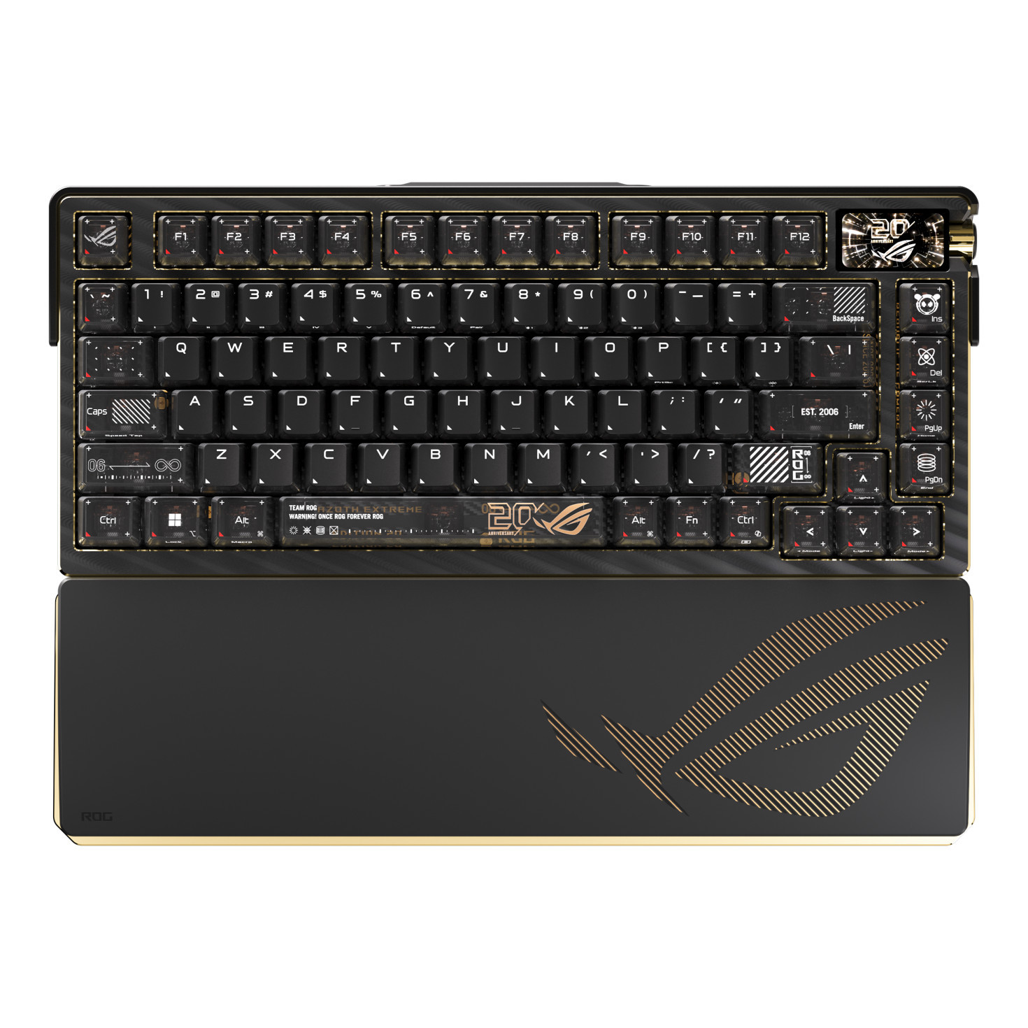 Безжична механична геймърска клавиатура ASUS ROG Azoth Extreme Edition 20, RGB подсветка, ROG NX Snow суичове, USB/Bluetooth/RF 2.4GHz - 90MP04VF-BKUA20 - 9