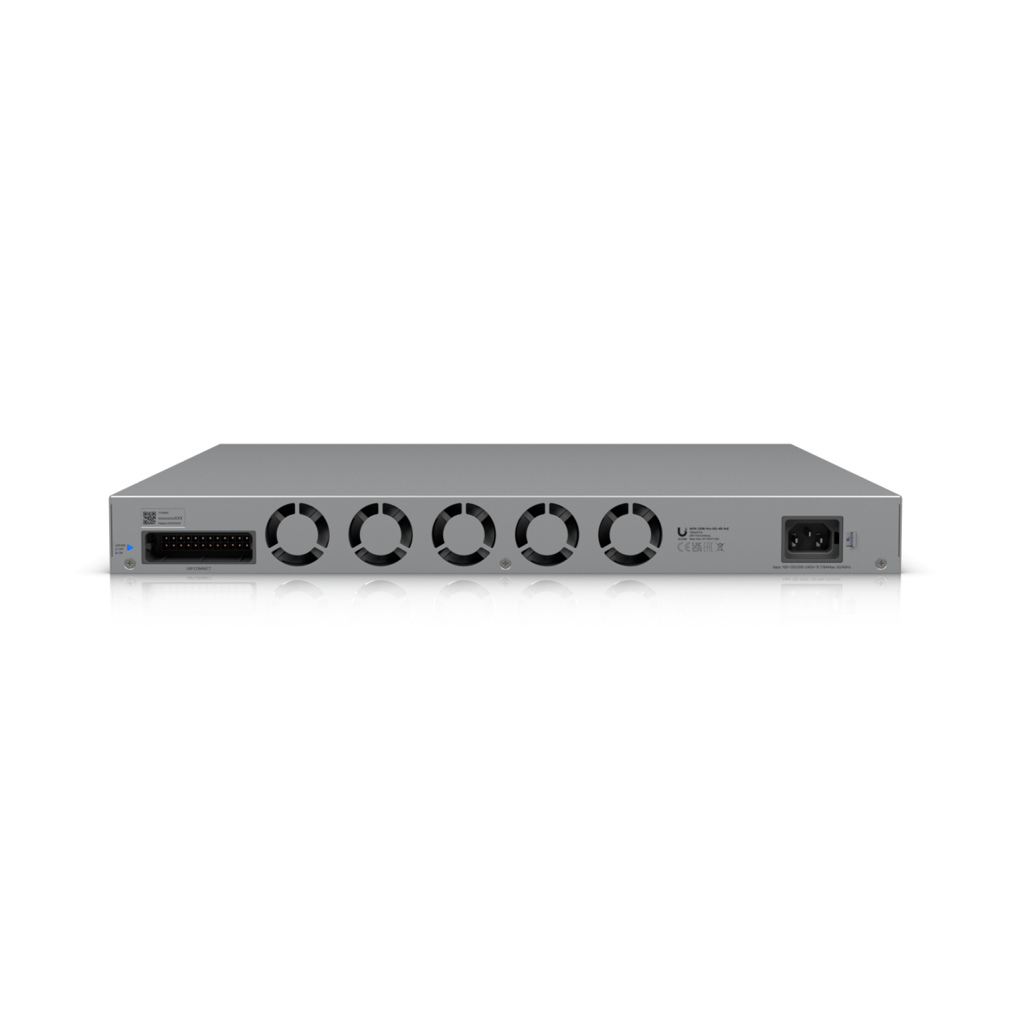 Комутатор Ubiquiti USW-Pro-XG-48-PoE, Layer 3 Etherlighting™ PoE+++ суич, 16x2.5GbE + 32x10GbE + 4x25GbE SFP28 порта, 1080W - 8