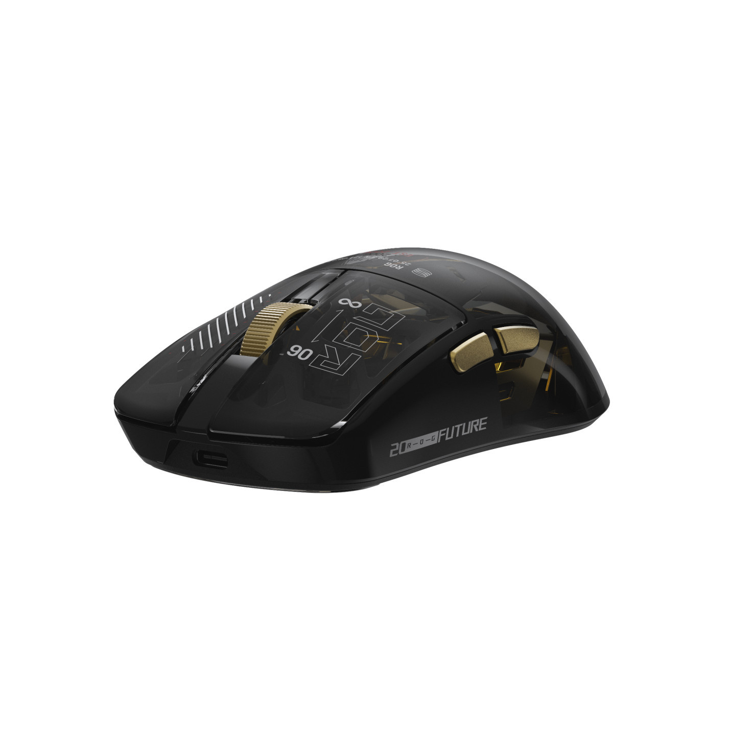 Безжична геймърска мишка ASUS ROG Harpe II Extreme Edition 20, 65000 DPI, ROG AimPoint Pro, Черна/златно- 90MP04Q0-BMUA00 - 11
